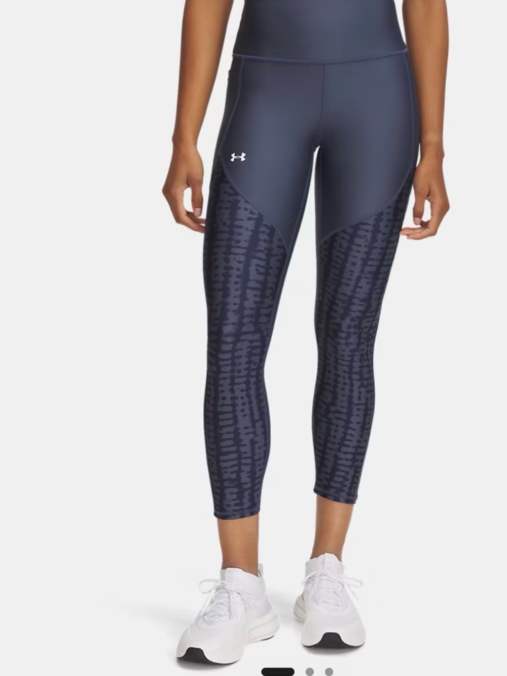 Under Armour Women's Tech Navy High-Waist Printed Leggings